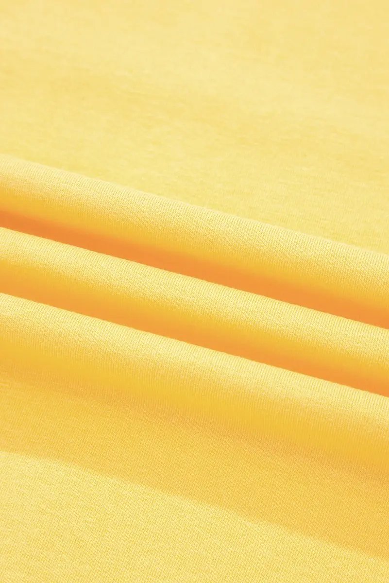 Yellow Cream Flower Graphic Casual Tank Top for Summer and Beach Wear - Love Salve